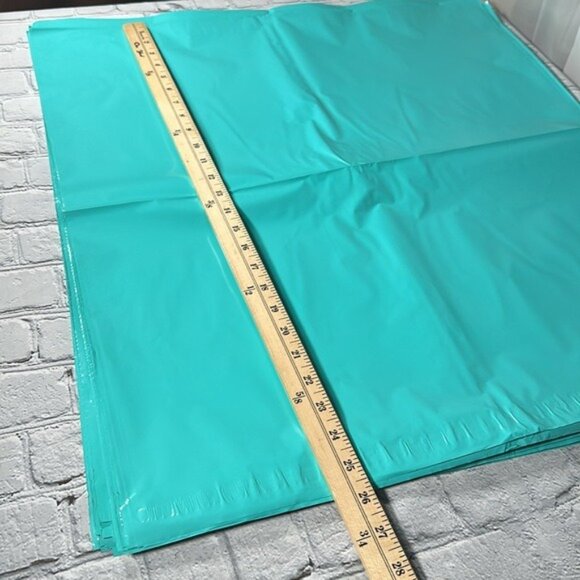 Huge Poly Mailer 24”x24” Teal Blue 30 mailers Big Poly Mailer - Picture 6 of 7